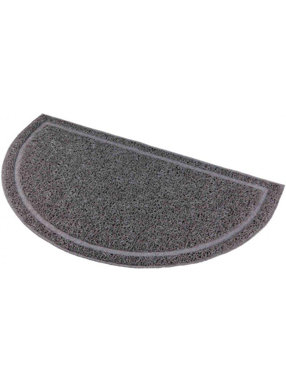 Trixie Katzentoilettenmatte, halbrund, PVC, 59 × 35 cm, anthrazit
