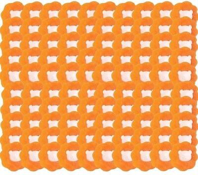 Uplift Essentials Reusable Pet Hair Catcher Magic Laundry Balls (100 Piece Bulk Set) orange