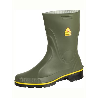 Gummistiefel SPIRALE "Rontani Nitril-Stiefel kurz", Damen, Gr. 43, grün (oliv), Obermaterial: 100% Polyester PES., Schuhe Gummistiefel
