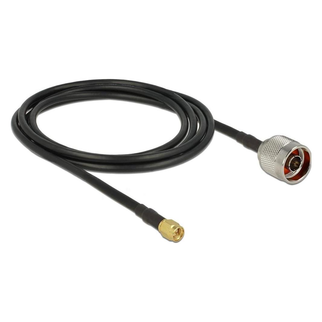 Delock Antennenkabel N Stecker > SMA Stecker CFD200 2,5 m low loss (89420)