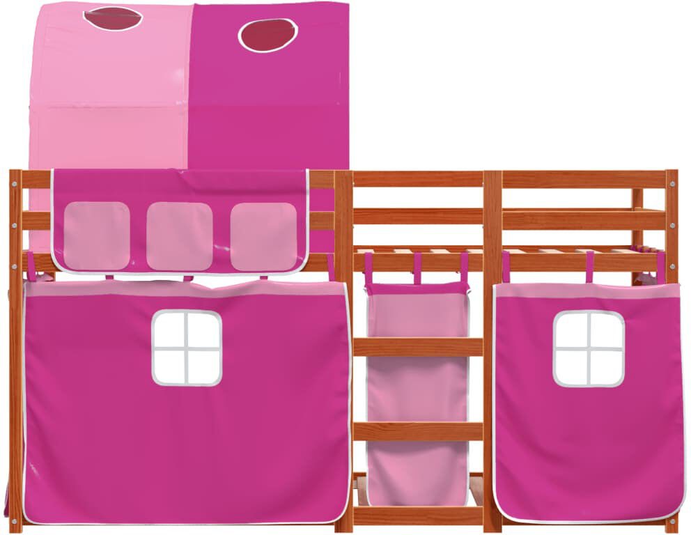 Harriet Bee Wobnar Solid Wood Bed Light Brown/Pink Single (3')