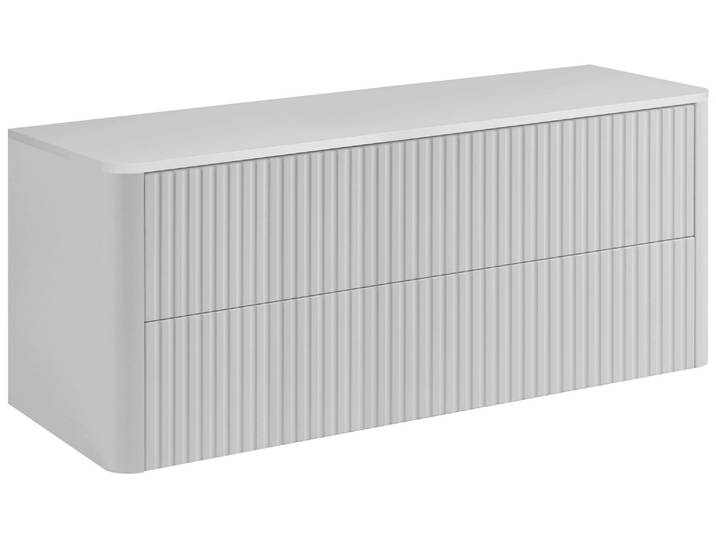 Meuble Sous-vasque Suspendu Linea Blanc 120 Cm Avec Plan De Travail
