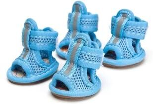 Happy Pet Pantry Small Dog Summer Shoes Non slip Breathable Sandals & Socks blue 5