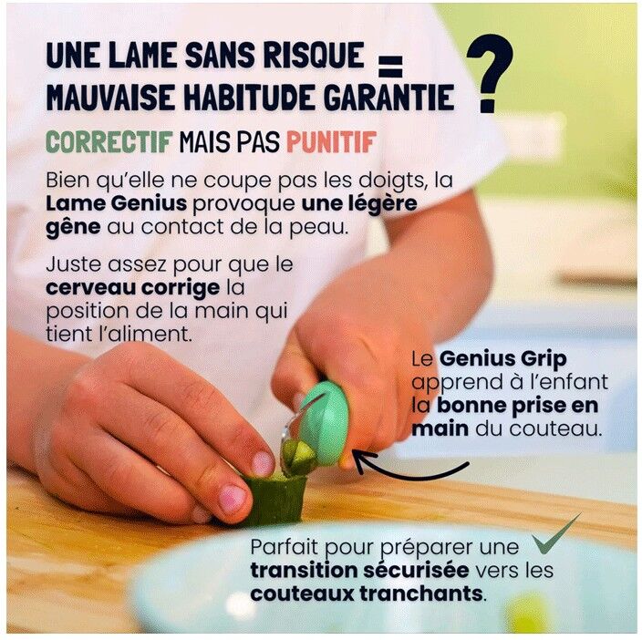 Les Petits Architectes Couteau enfant Genius Cut Smoothie Kiwi
