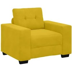 vidaXL Sessel Gelb 100x78x80 cm Samt