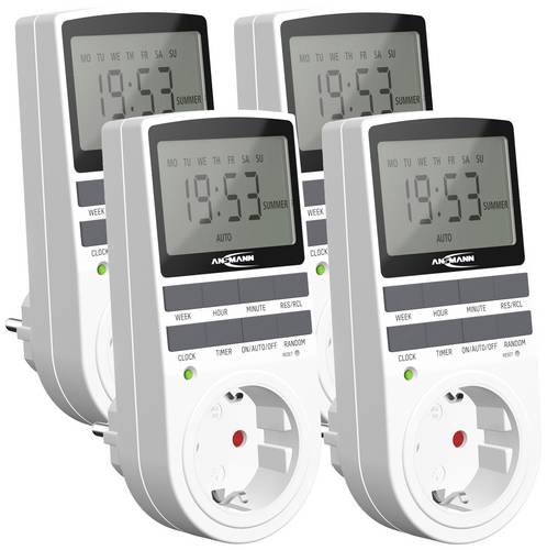 Ansmann 1260-0006-590-01 Zeitschaltuhr Programmierpaket digital Tagesprogramm, Wochenprogramm 3680W IP20 Dauerbetrieb