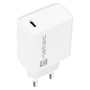 Genesis Natec ładowarka Sieciowa Ribera USB-C 20w Power Delivery Biała Nuc-2059 (20 W, 1 Port) (NUC-2059)