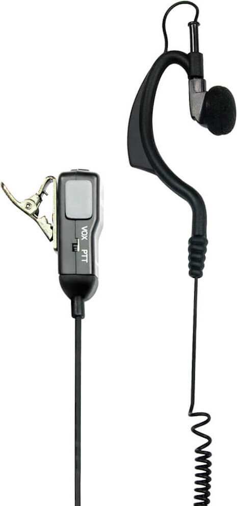 Midland MA21-LK Headset met microfoon, Zwart/Grijs