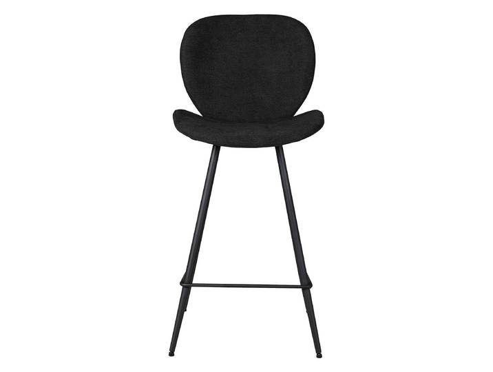 Chaise snack tissu noir