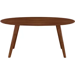 Design-Esstisch Vintage oval Nussbaum L160 MARIK