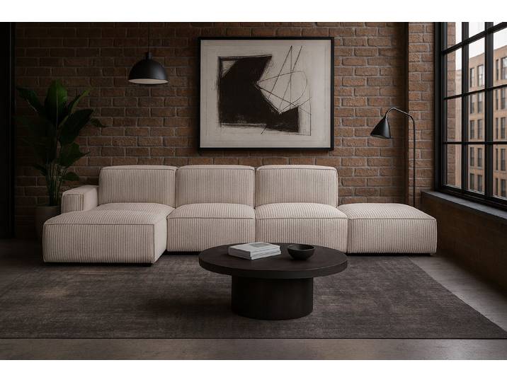 Kaiser Möbel Ecksofa Ecksofa Cursal – modulares L-Sofa mit großzügigem Design, Einzelsofa, L-Form, modulares System, minimalistisches Design
