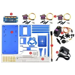 WaveShare 4-DOF Metall Roboter Arm Kit für Raspberry Pi, Entwicklungsboard + Kit