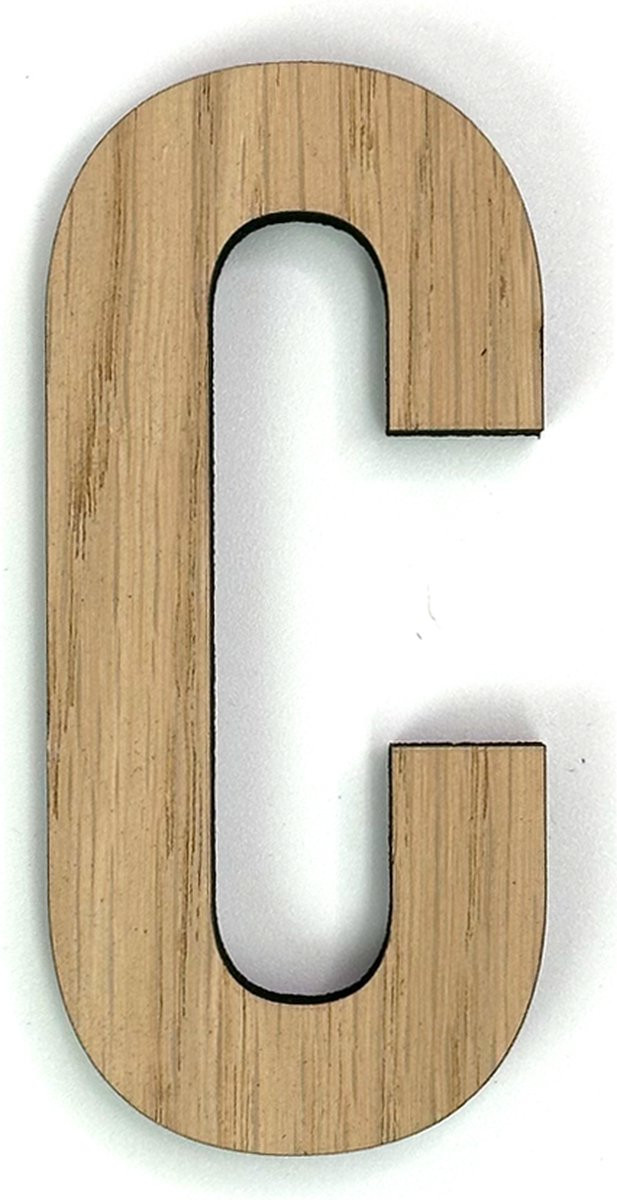 MGM Trading Houten letter C - Hoogte: 37 cm