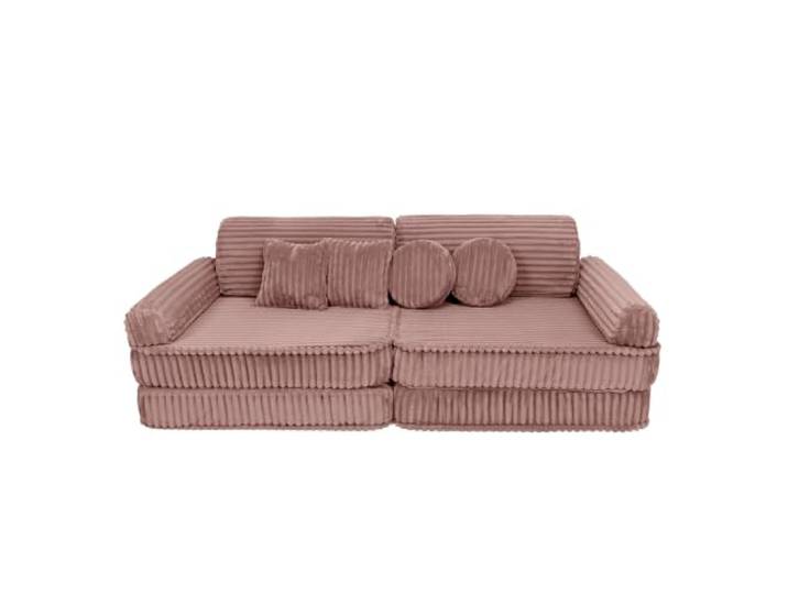 MEOWBABY Kindersofa – Spielsofa für Kinder – Weiche Klappsofa mit Schlaffunktion – Kuschelecke für Kinderzimmer, Churros, Rubinchoco