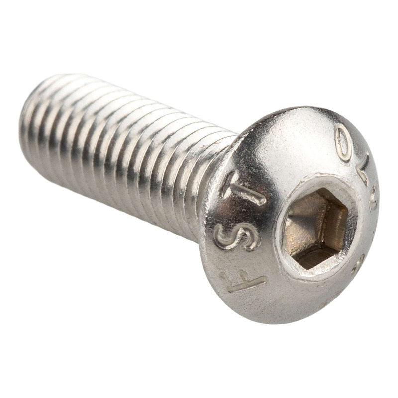 1Tek Tools Vis inox bombée type BTR M5x16mm acier inoxydable