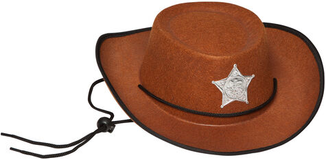 Kinder-Cowboyhut, braun