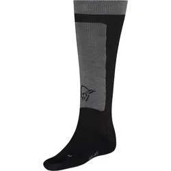 NORRONA LYNGEN LIGHT MERINOULL LONG Socken 2027 caviar black/iron gate - 40-42