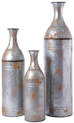 The Gray Barn Rustic Farmhouse Galvanized Metal Floor Vase Decoration