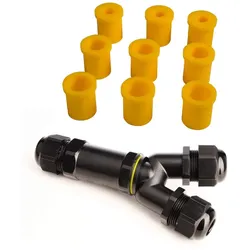 Deko-Light Outdoor Multi Y-Verbinder für 3 Kabel 4-14 mm, 3 Adern 0.5-4 mm2, max. 450V AC/24A D-930573