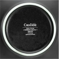 CreaTable Vesuvio, Teller, Schwarz