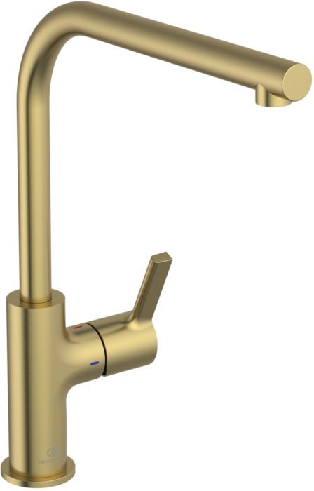 Ideal Standard Küchenarmatur BD418A2 brushed gold, mit Rohrauslauf