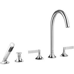 Dornbracht Vaia Wannen-Fünfloch-Armatur 27522819-00 chrom, für Wannenrandmontage