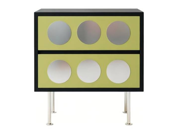 YANG11FAN Vielseitig Nachttisch, Beistellschrank, Wohnzimmer Wandmontierte Kommode aus massivem Holz for den Eingangsbereich(Green,Klein)