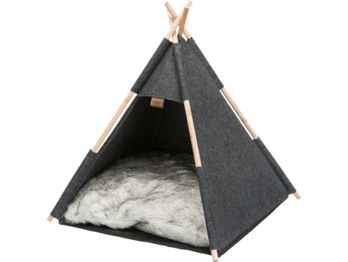 TRIXIE Höhle Tipi, Filz, 55 × 65 × 55 cm, anthrazit