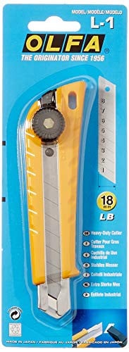 Olfa L-1 Multifunctionele Heavy Duty Cutter met Snap-Off Mes, 18mm