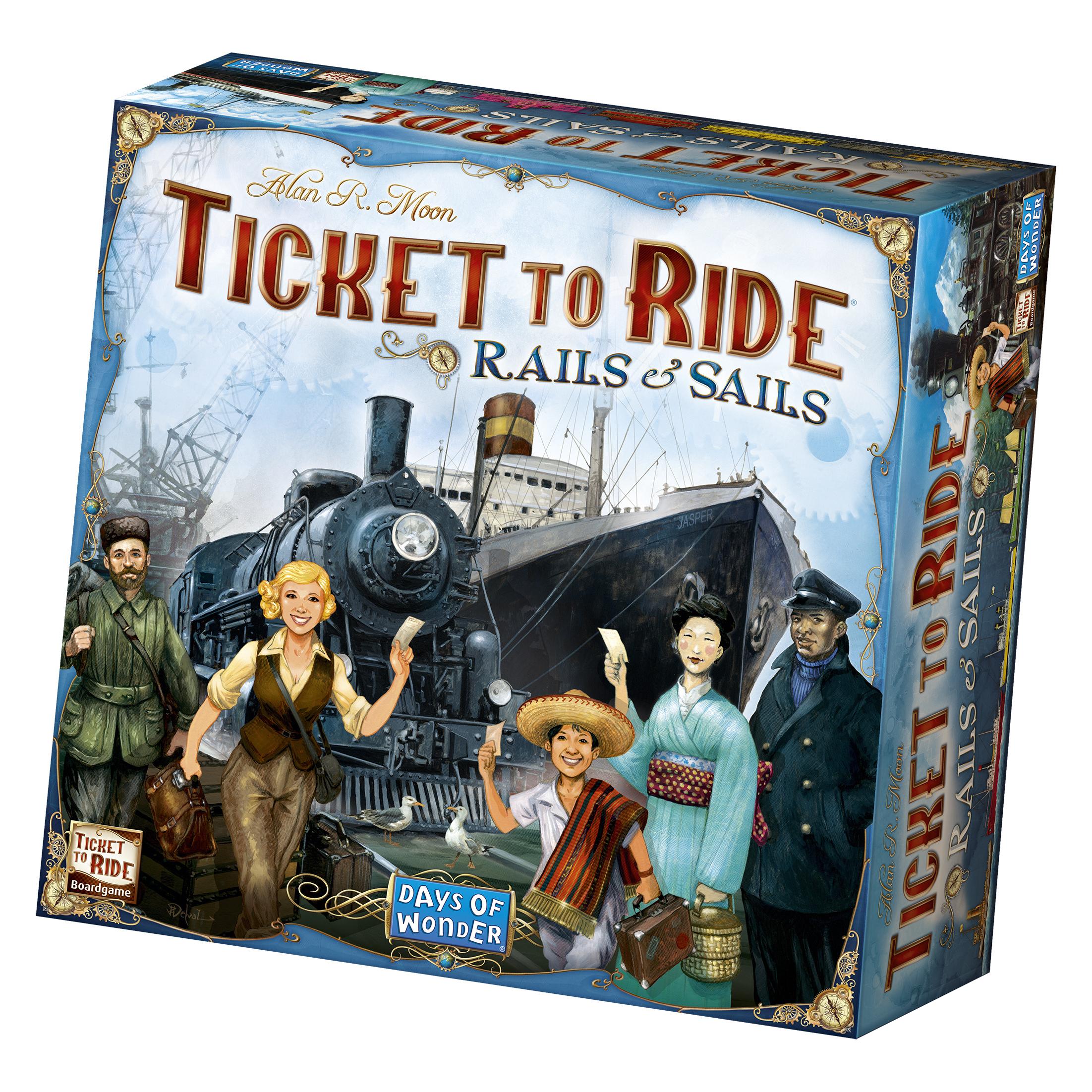 Enigma Ticket to Ride - Sails and Rails (Nordic) (Englisch, 2 - 5 Spieler) (DOW720926)