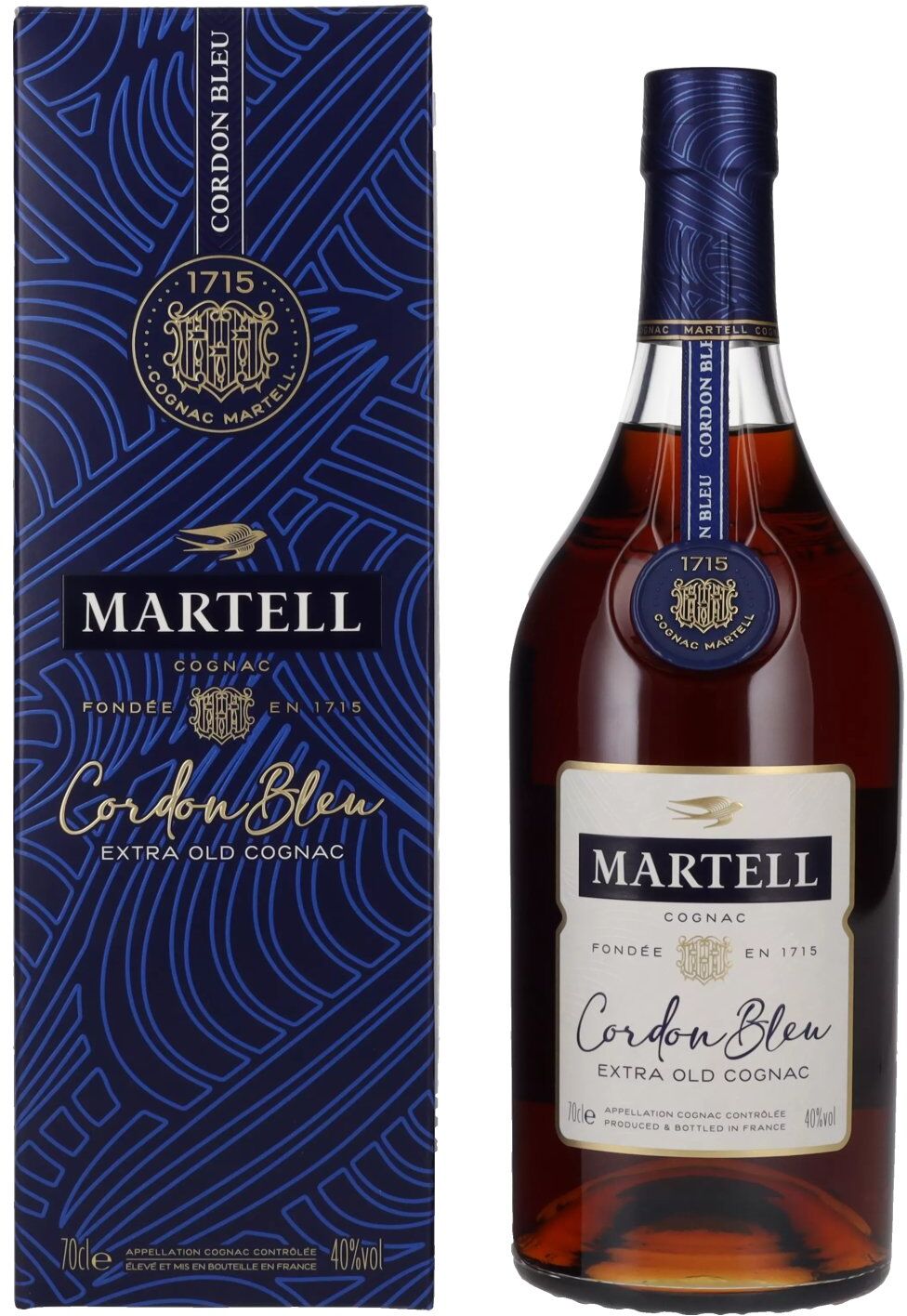 Martell Cognac Cordon Bleu Extra Old Cognac 40% Vol. 0,7l in Geschenkbox