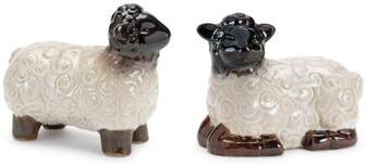 Mini Sheep Figurine (Set of 6) by Melrose in White/brown