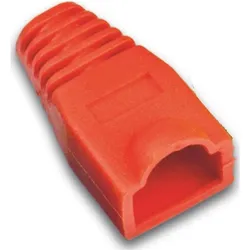 Wirewin Knickschutztülle RJ-45 Rot, 100 Stück (Stecker Tülle), Zubehör Netzwerk