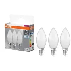 3er Sparpack OSRAM LED Base Classic B 40 4,9W wie 40W 470lm 4000K E14 Neutralweiß Frosted