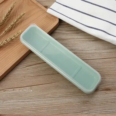 Discount Dollar Deals Portable Flatware Box Travel Tableware Storage Case, Simple Tableware Storage Box Case For Cutlery Kit Dinnerware Bag green