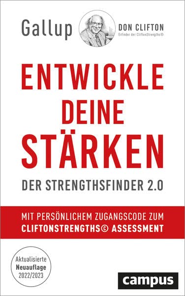 Gallup - Entwickle deine Stärken: Der Strengthsfinder 2.0 – Mit persönlichem Zugangscode zum CliftonStrengths© Assessment - Preis vom 30.09.2026 09:01:18 h