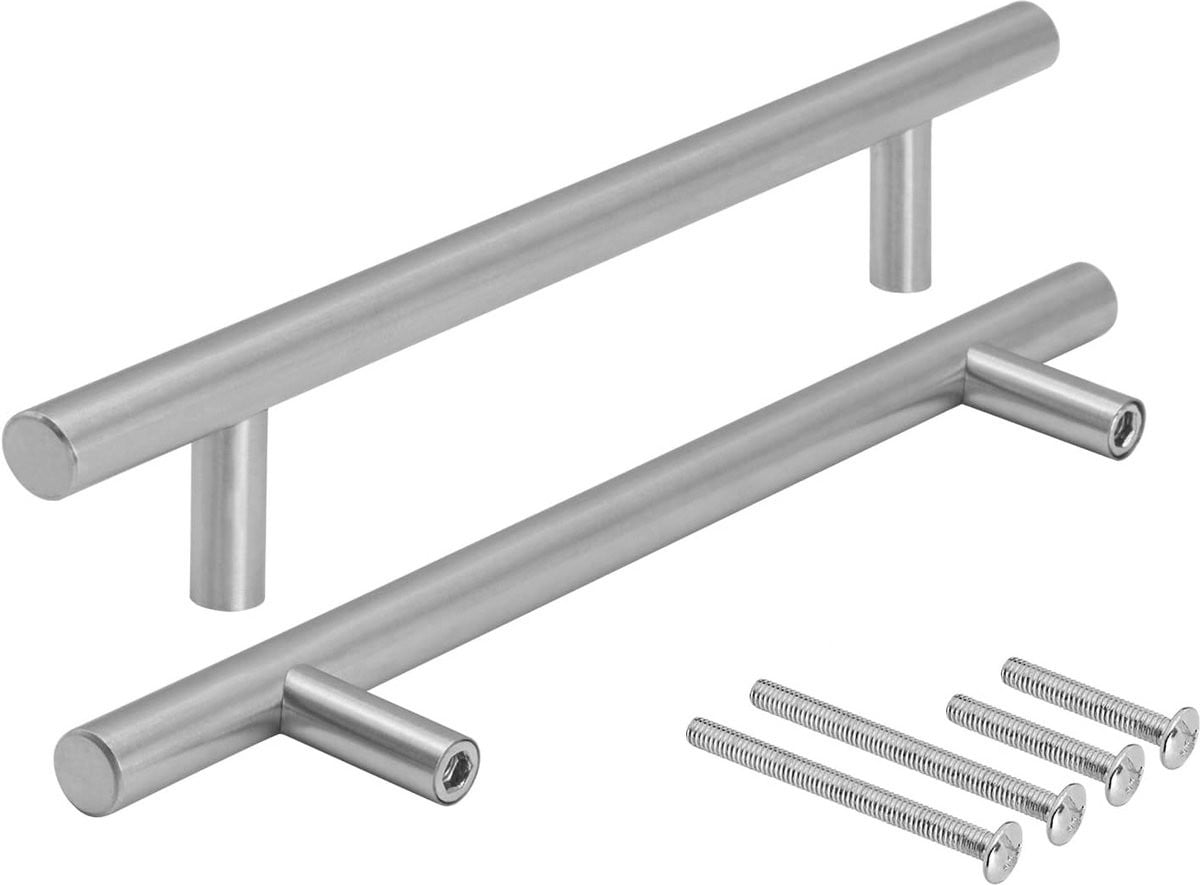 Meubelgrepen 5 stuks Geborsteld RVS Gatafstand 224 mm voor keuken en badkamer