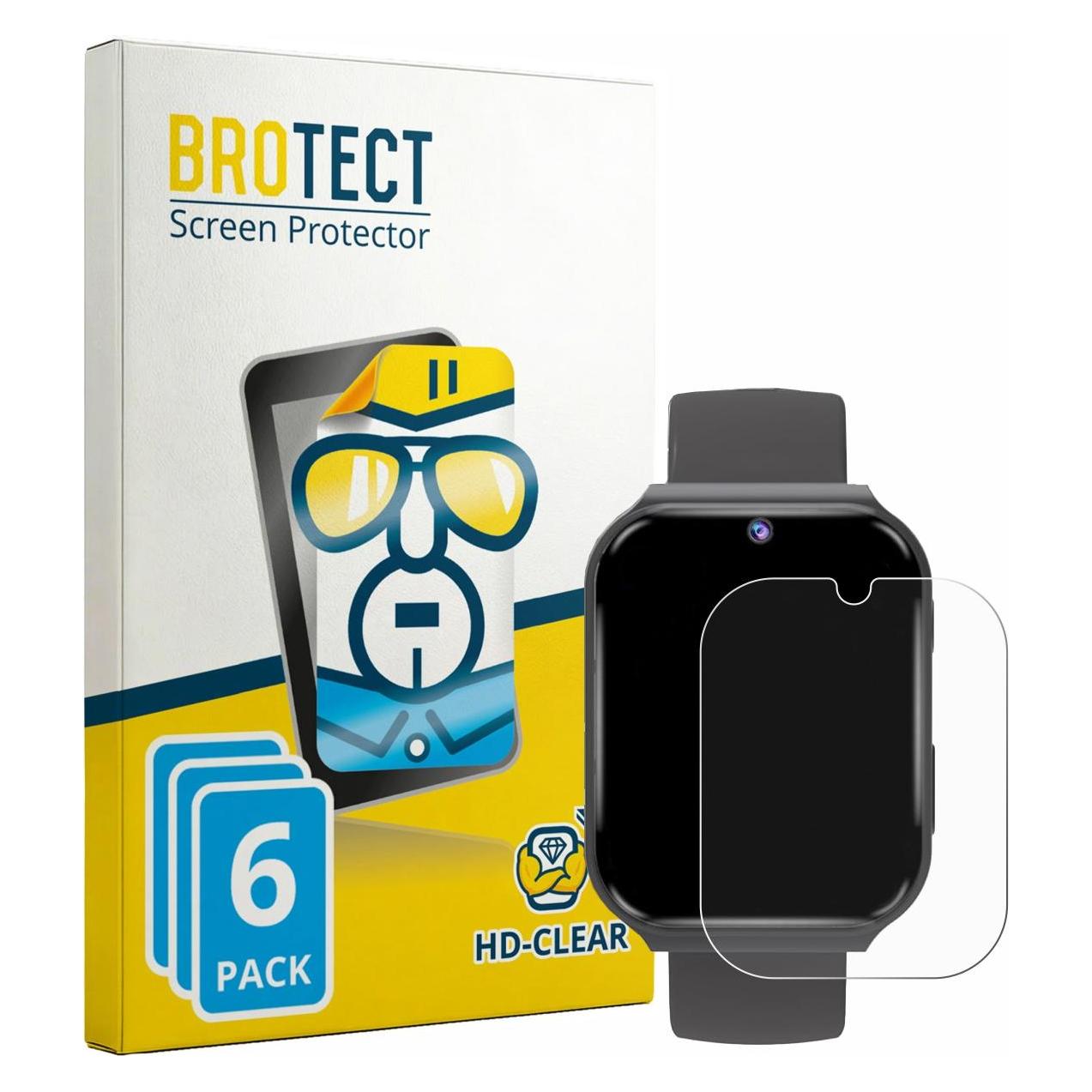 Brotect Schutzfolie für pmstuy Kids Smartwatch 1.83" Displayschutz Displayschutzfolie Folie Klar (4263842)
