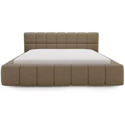 POLSTERBETT Alicante Bouclé-Stoff 120x200 Braun