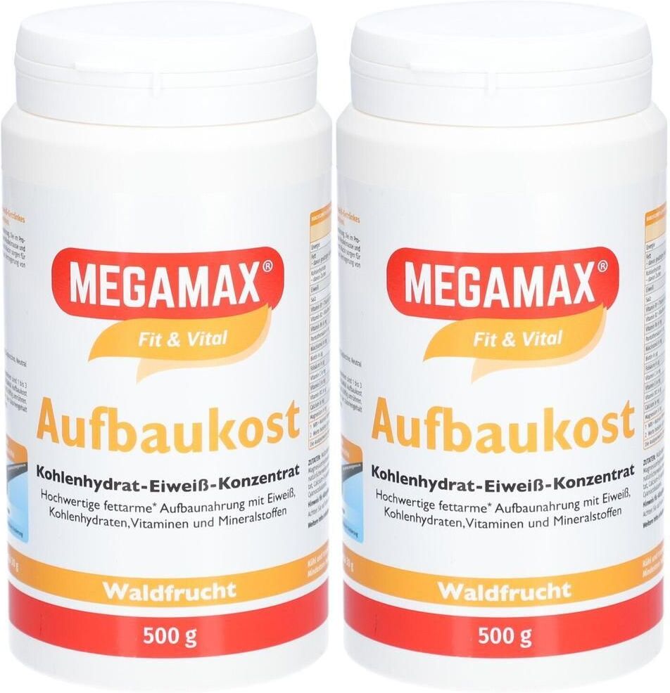 Megamax Aufbaukost Waldfrucht Pulver 2x 2x500 g