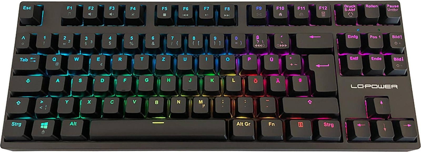 LC-Power LC-KEY-MECH-2-RGB-C-W mechanisch toetsenbord met RGB-verlichting