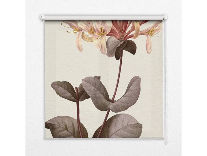 Tulup Innenrollo - Fensterrollo - Rollo - 100x180 cm - fallende Blume, Grau, Kunststoff, Rechteckig, 100x180x0.5 cm, Heimtextilien, Vorhänge, Rollos
