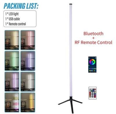 Uplift Picks LumiTone Smart RGB Warm Cool White USB Corner Floor Lamp Lighting app Remote Control