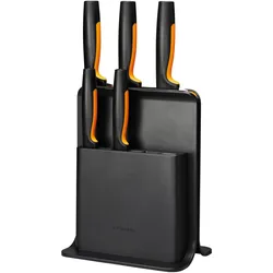 Fiskars Functional Form plastic knife case for 5 knives, Messerblock, Silber