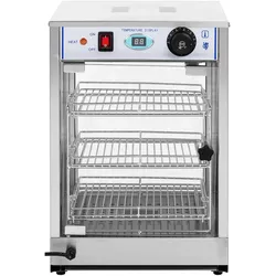 Helloshop26 - Beheizte Vitrine (850 Watt Heiztemperatur 0–85 °C Abmessungen der Vitrine 29 x 30 x 3 cm Abtropfschale Abstand 14_0004355