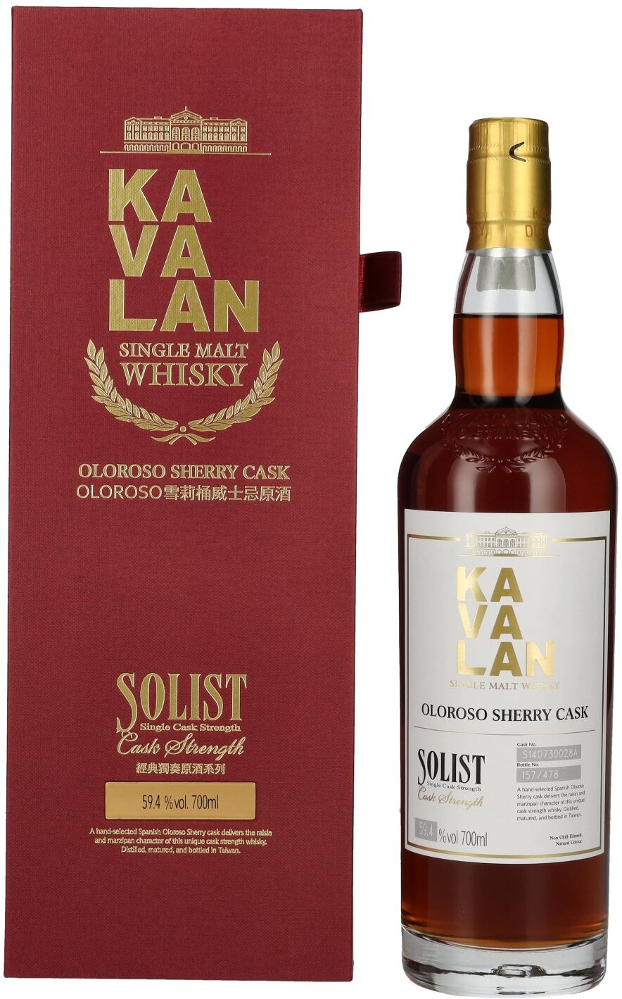 Kavalan Whisky Kavalan SOLIST Single Malt Whisky Oloroso Sherry Cask 59,4% Vol. 0,7l in Geschenkbox