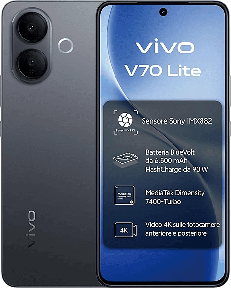 Vivo V70 Lite 5G 6GB/256GB Elegant Black