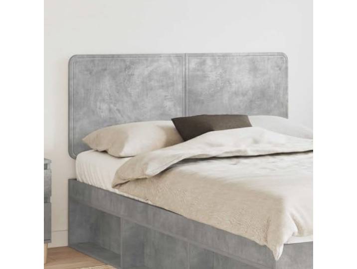 RJPLMFV Kopfteil Beton, Grau Modernes rechteckiges Design, saubere Verarbeitung, einfache Wartung, einfache Montage für 2 Personen