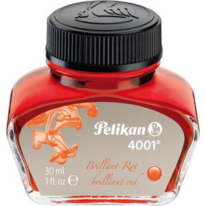 Pelikan Tintenfass 4001, brillant-rot, 30 ml