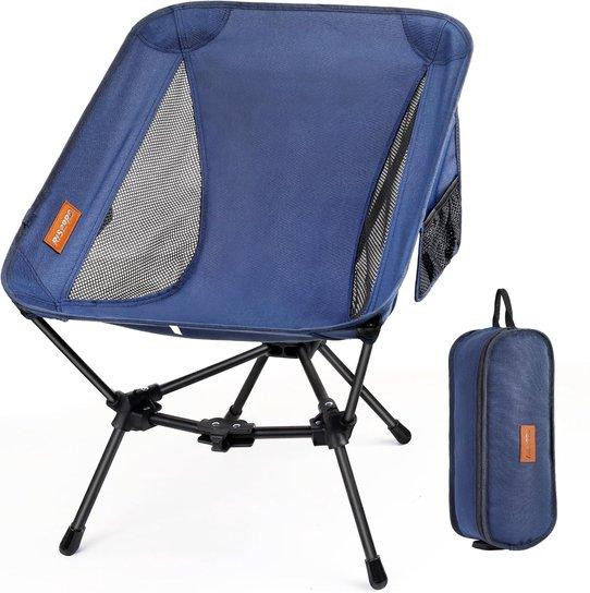 Famanu Opvouwbare campingstoel voor volwassenen, lichtgewicht en draagbaar voor wandelen en outdoor activiteiten